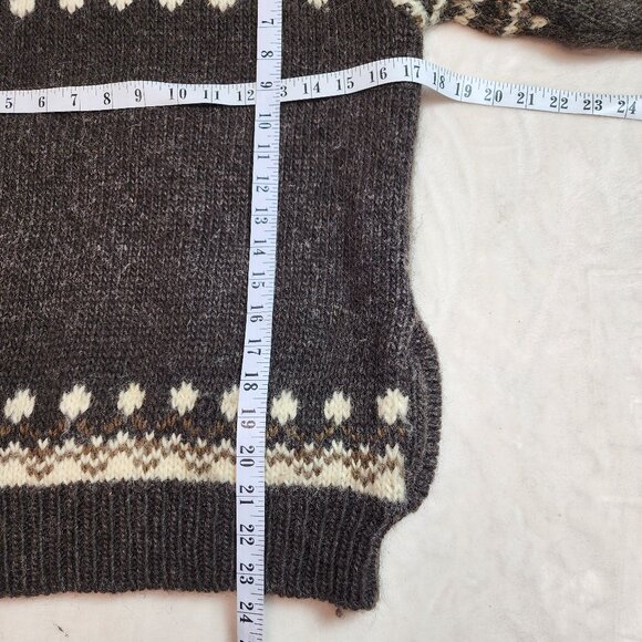 Vintage Gaeltarra Nordic Irish Wool Full Zip Sweater Jacket Womens Small - Picture 7 of 7